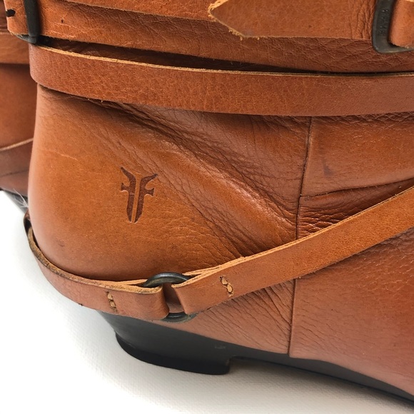 Vintage Frye Womens Size 10 Short Strappy Booties - Picture 5 of 8